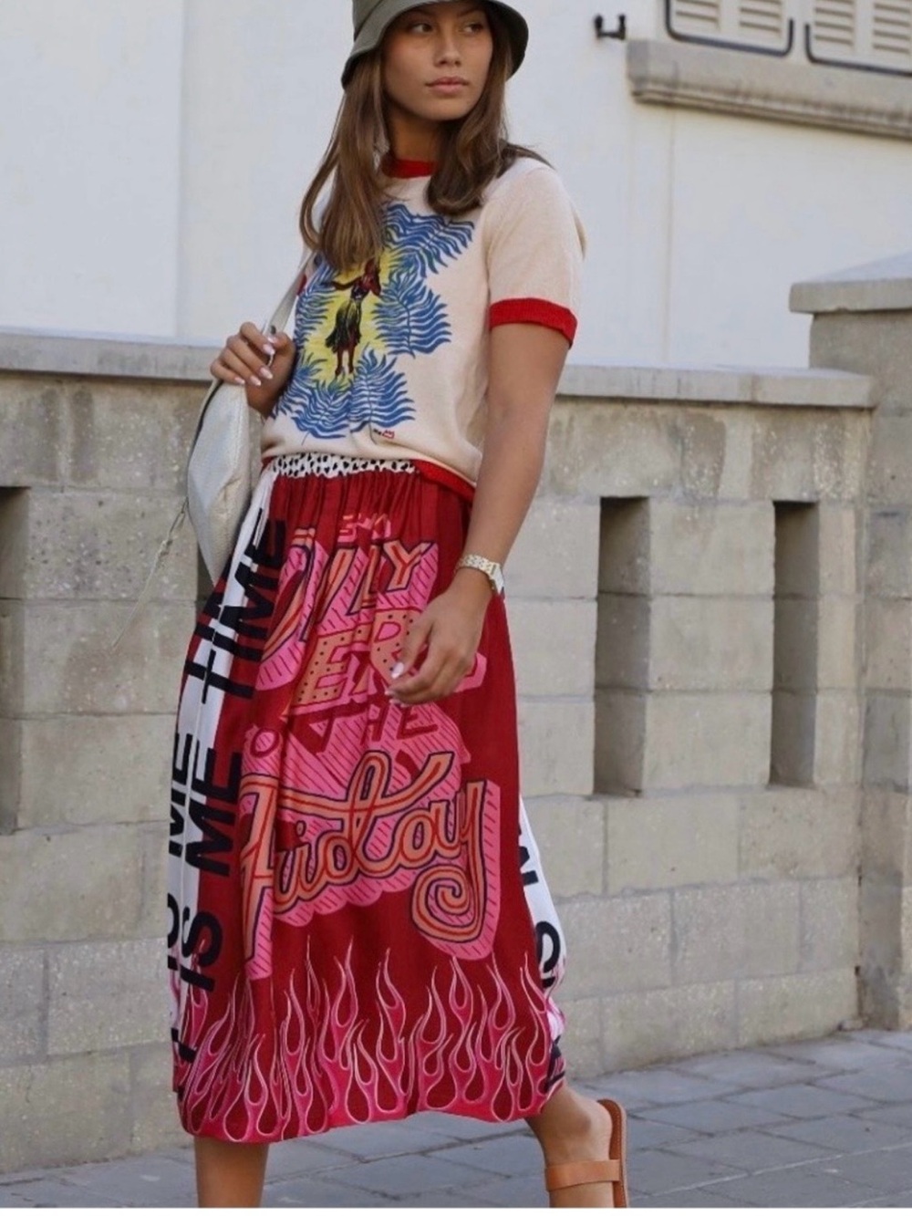 Me369 skirt in flame
